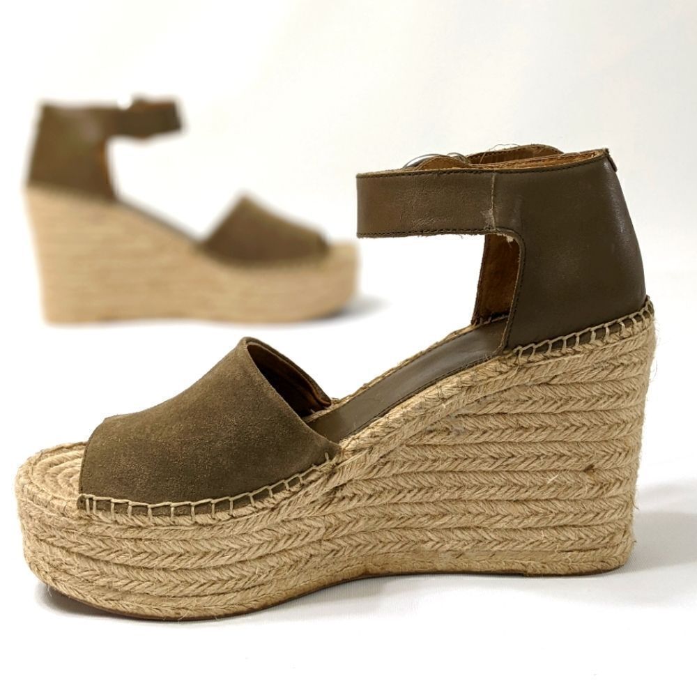 Marc Fisher Ltd Alida Espadrilles Platform Wedge Sandal - Picture 2 of 9